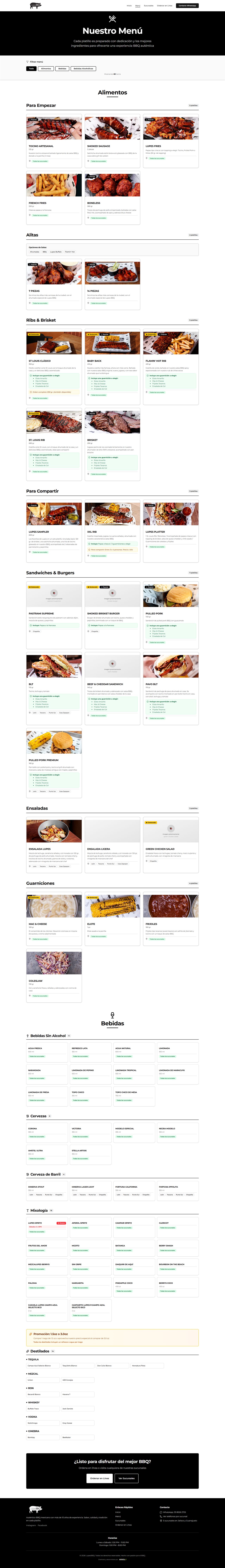 Menú completo